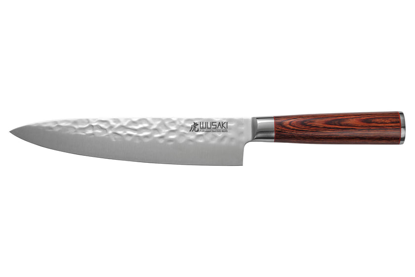Couteau de chef Wusaki Pakka X50 20cm avec manche en pakkawood