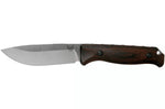 Couteau Benchmade Saddle Mountain Skinner 15002 lame 10,7cm manche bois stabilisé + étui en cuir