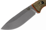 Couteau Benchmade Saddle Mountain Skinner 15002-1 lame noire 10,7cm manche G10/Richtlite + étui boltaron