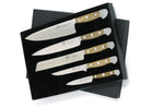 Coffret 5 couteaux forgés Güde Alpha Chêne