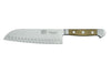Couteau santoku alvéolé Güde Alpha Chêne 18cm en acier forgé