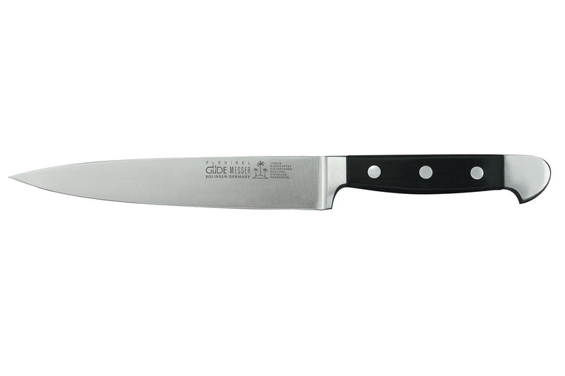 Couteau filet de sole Güde Alpha 18cm flexible en acier forgé