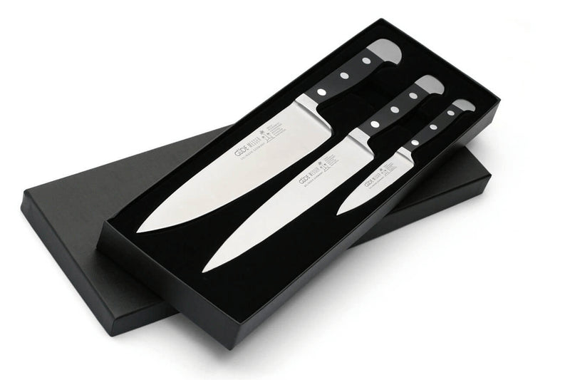 Coffret 3 couteaux Güde Alpha en acier forgé
