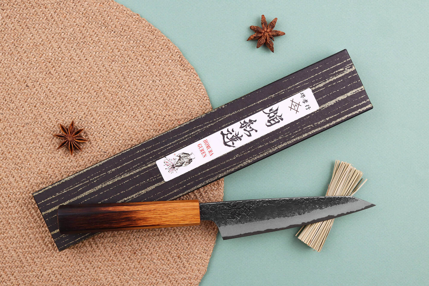 Couteau universel japonais artisanal Sakai Takayuki Homura Guren 15cm