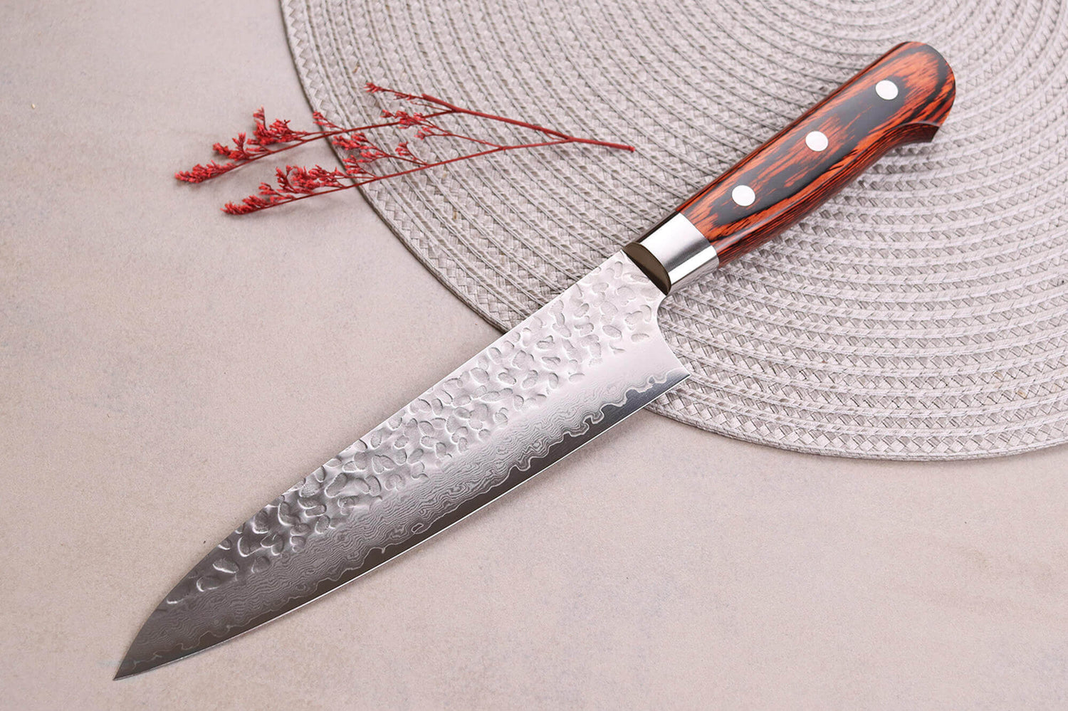 Couteau de chef japonais 18cm Sakai Takayuki Damascus Western 33 couches