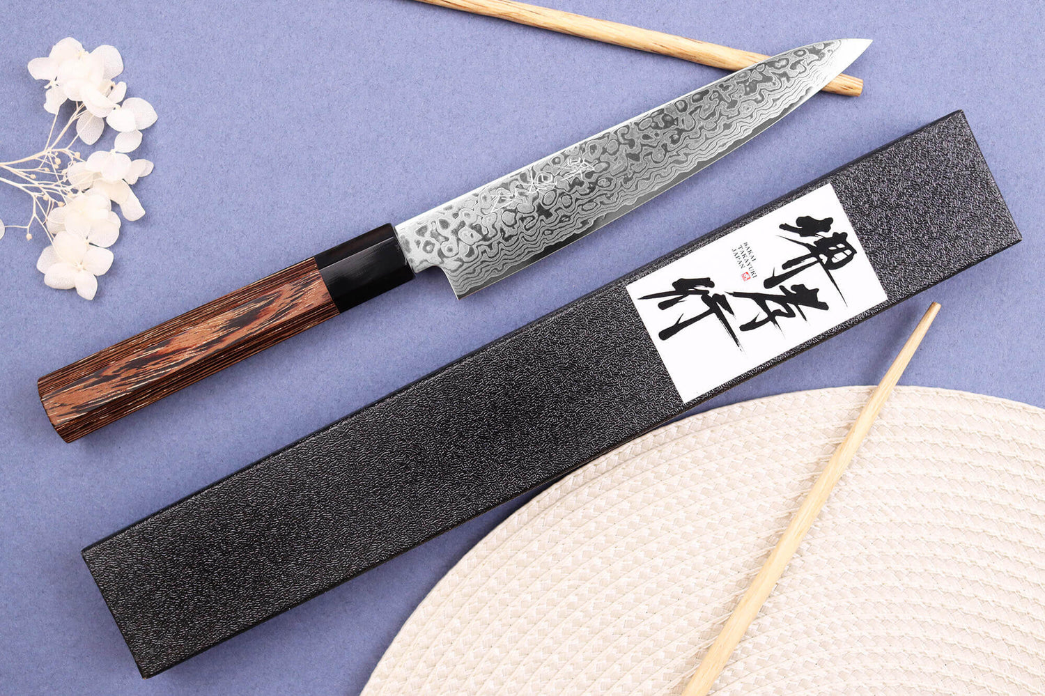 Couteau universel 15cm japonais Sakai Takayuki Ginga damas