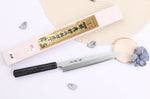 Couteau yanagiba japonais 21cm Sakai Takayuki Nanairo manche en résine ABS laquée
