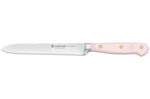 Couteau à saucisson Wusthof Classic Colour Pink Himalayan Salt forgé lame crantée 14cm