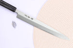 Couteau yanagiba japonais 24cm Sakai Takayuki Nanairo manche en résine ABS laquée