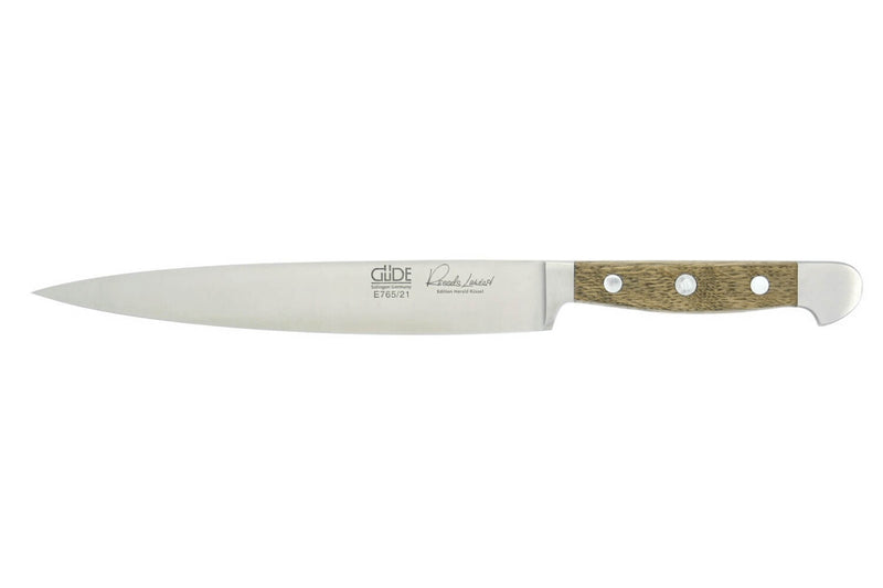 Couteau à découper Güde Alpha Chêne 21cm en acier forgé