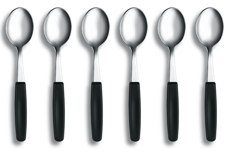 Set de 6 cuillères à café Victorinox Swiss Classic en acier manche noir