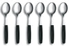 Set de 6 cuillères à café Victorinox Swiss Classic en acier manche noir