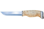 Couteau Arctic Legend Bear Knife AL866 artisanal lame 14,5cm manche en bouleau frisé + étui en cuir