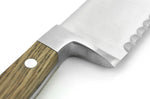 Couteau à pain Güde Alpha Chêne 21cm en acier forgé