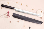 Couteau sakimaru takohiki japonais artisanal 27cm Sakai Takayuki Byakko manche en ébène + étui