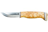 Couteau Arctic Legend Handicraft AL989 artisanal lame 7,7cm manche en bouleau + étui en cuir