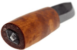 Couteau Helle Viking H096 lame en acier carbone 11cm manche en bois de bouleau + étui en cuir