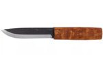 Couteau Helle Viking H096 lame en acier carbone 11cm manche en bois de bouleau + étui en cuir