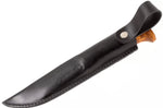 Couteau Helle Gaupe H310 lame en acier inox 10,7cm manche en bois de bouleau + étui en cuir