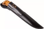 Couteau Helle Gaupe H310 lame en acier inox 10,7cm manche en bois de bouleau + étui en cuir