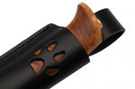 Couteau Helle Gaupe H310 lame en acier inox 10,7cm manche en bois de bouleau + étui en cuir