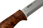 Couteau Helle Gaupe H310 lame en acier inox 10,7cm manche en bois de bouleau + étui en cuir