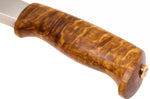Couteau Helle Gaupe H310 lame en acier inox 10,7cm manche en bois de bouleau + étui en cuir