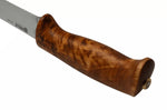 Couteau Helle Gaupe H310 lame en acier inox 10,7cm manche en bois de bouleau + étui en cuir
