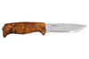 Couteau Helle Gaupe H310 lame en acier inox 10,7cm manche en bois de bouleau + étui en cuir
