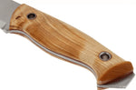 Couteau Helle Utvaer H600 lame en acier 10cm manche en bouleau frisé + étui en cuir