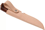 Couteau Helle Gro H200007 lame en acier inox 9,3cm manche en bois de bouleau + étui en cuir