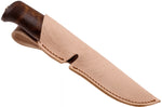 Couteau Helle Gro H200007 lame en acier inox 9,3cm manche en bois de bouleau + étui en cuir