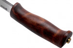 Couteau Helle Gro H200007 lame en acier inox 9,3cm manche en bois de bouleau + étui en cuir