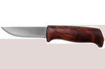 Couteau Helle Gro H200007 lame en acier inox 9,3cm manche en bois de bouleau + étui en cuir