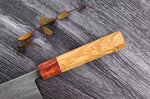 Couteau de chef 24cm japonais artisanal Yuzo SLD olivier et cognassier