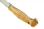 Couteau Helle Nord H670 lame en acier 14,7cm manche en bouleau frisé + étui en cuir