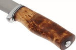 Couteau Helle GT H036 lame en acier inox 12,3cm manche en bouleau frisé + étui en cuir