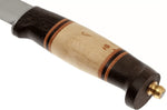 Couteau Helle Harding H099 lame 10cm manche en bouleau et en chêne avec cuir + étui en cuir