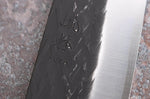 Couteau de chef 24cm japonais artisanal Yuzo Black SLD ébène et cognassier