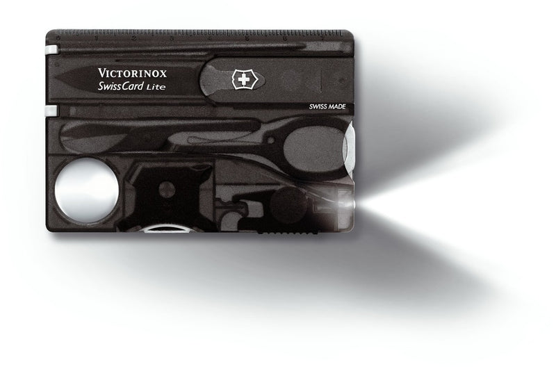 Carte SwissCard lite Victorinox 8 pièces noire