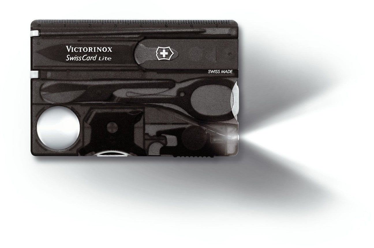 Carte SwissCard lite Victorinox 8 pièces noire