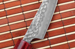 Couteau d'office japonais artisanal Tsunehisa Aogami Super martelé 8cm