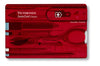 Carte SwissCard Victorinox 7 pièces rouge