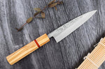 Couteau universel 13,5cm japonais artisanal Yuzo SLD olivier et sequoia