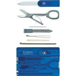 Carte SwissCard Victorinox 7 pièces bleue