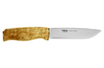 Couteau Helle Jegermester H042 lame en inox 13,5cm manche en bouleau + étui en cuir