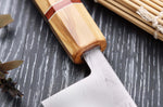 Couteau de chef 21cm japonais artisanal Yuzo SLD olivier et sequoia