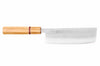 Couteau nakiri 16,5cm japonais artisanal Yuzo SLD olivier et sequoia