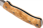 Couteau pliant Helle Bleja H625 manche en bois de bouleau 11,7cm + gaine en cuir