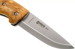 Couteau pliant Helle Bleja H625 manche en bois de bouleau 11,7cm + gaine en cuir